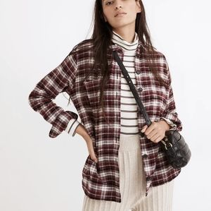 NWOT Madewell Flannel Sunday Shirt in Mahaska Plaid